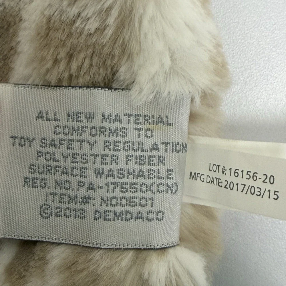 Demdaco Nat & Jules Baby Giraffe Lovey Security Blanket Soft Rattle 14